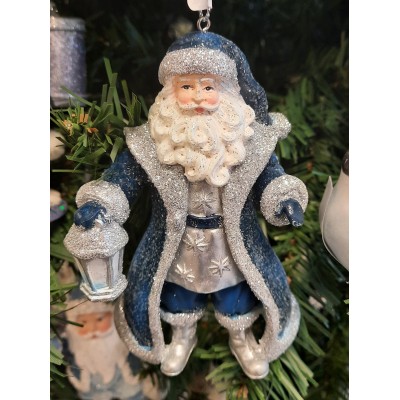Santa Claus blue silver